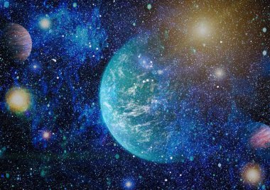 alan birçok ışık yılı uzakta dünya. Nasa tarafından döşenmiş bu görüntü unsurları