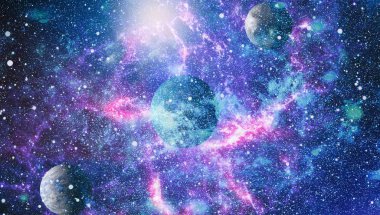 alan birçok ışık yılı uzakta dünya. Nasa tarafından döşenmiş bu görüntü unsurları