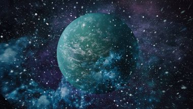 alan birçok ışık yılı uzakta dünya. Nasa tarafından döşenmiş bu görüntü unsurları