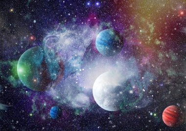 alan birçok ışık yılı uzakta dünya. Nasa tarafından döşenmiş bu görüntü unsurları