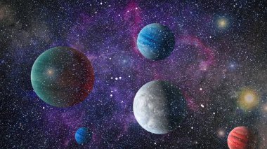 alan birçok ışık yılı uzakta dünya. Nasa tarafından döşenmiş bu görüntü unsurları