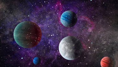 alan birçok ışık yılı uzakta dünya. Nasa tarafından döşenmiş bu görüntü unsurları