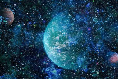 alan birçok ışık yılı uzakta dünya. Nasa tarafından döşenmiş bu görüntü unsurları