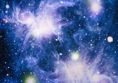 Güzel bulutsu, yıldızlar ve galaksiler. Nasa tarafından döşenmiş bu görüntü unsurları.