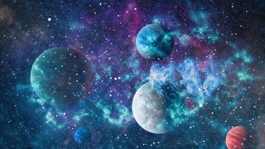 alan birçok ışık yılı uzakta dünya. Nasa tarafından döşenmiş bu görüntü unsurları