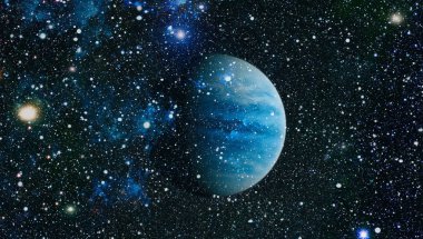 Güzel bulutsu, yıldızlar ve galaksiler. Nasa tarafından döşenmiş bu görüntü unsurları.