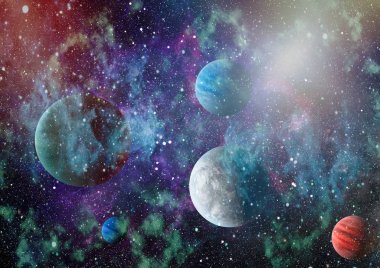 alan birçok ışık yılı uzakta dünya. Nasa tarafından döşenmiş bu görüntü unsurları