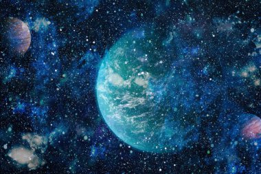 alan birçok ışık yılı uzakta dünya. Nasa tarafından döşenmiş bu görüntü unsurları