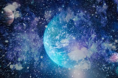 alan birçok ışık yılı uzakta dünya. Nasa tarafından döşenmiş bu görüntü unsurları