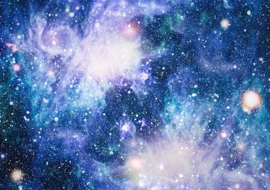 Güzel bulutsu, yıldızlar ve galaksiler. Nasa tarafından döşenmiş bu görüntü unsurları.