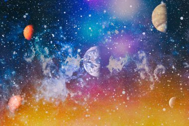 alan birçok ışık yılı uzakta dünya. Nasa tarafından döşenmiş bu görüntü unsurları