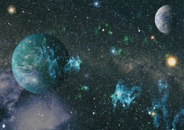 alan birçok ışık yılı uzakta dünya. Nasa tarafından döşenmiş bu görüntü unsurları