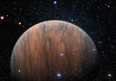 Nebula ve galaksiler uzayda. Bu görüntünün elementleri NASA tarafından desteklenmektedir.