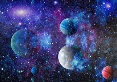 alan birçok ışık yılı uzakta dünya. Nasa tarafından döşenmiş bu görüntü unsurları