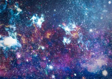Güzel bulutsu, yıldızlar ve galaksiler. Nasa tarafından döşenmiş bu görüntü unsurları.