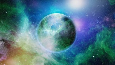 alan birçok ışık yılı uzakta dünya. Nasa tarafından döşenmiş bu görüntü unsurları