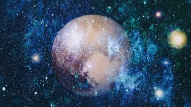 Güzel bulutsu, yıldızlar ve galaksiler. Nasa tarafından döşenmiş bu görüntü unsurları.