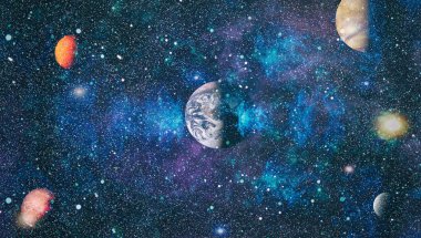 alan birçok ışık yılı uzakta dünya. Nasa tarafından döşenmiş bu görüntü unsurları