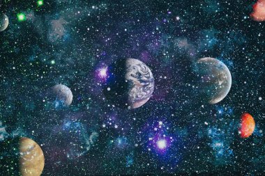 alan birçok ışık yılı uzakta dünya. Nasa tarafından döşenmiş bu görüntü unsurları