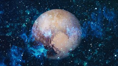 Güzel bulutsu, yıldızlar ve galaksiler. Nasa tarafından döşenmiş bu görüntü unsurları.