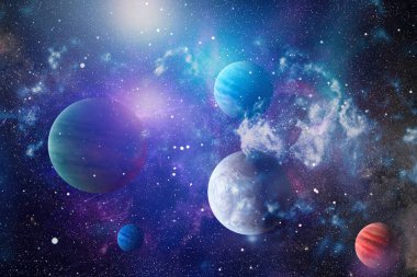 alan birçok ışık yılı uzakta dünya. Nasa tarafından döşenmiş bu görüntü unsurları