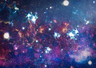 Güzel bulutsu, yıldızlar ve galaksiler. Nasa tarafından döşenmiş bu görüntü unsurları.