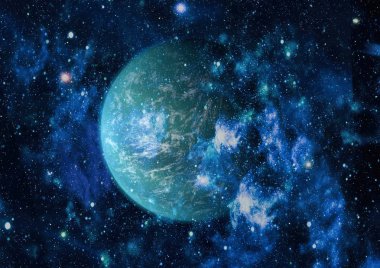 alan birçok ışık yılı uzakta dünya. Nasa tarafından döşenmiş bu görüntü unsurları