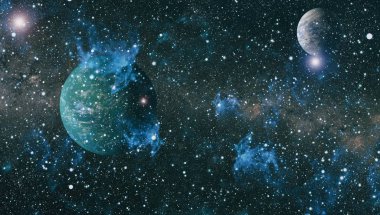 alan birçok ışık yılı uzakta dünya. Nasa tarafından döşenmiş bu görüntü unsurları