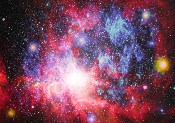 美丽的星云 恒星和星系 这幅图像由美国国家航空航天局提供的元素 — 图库照片