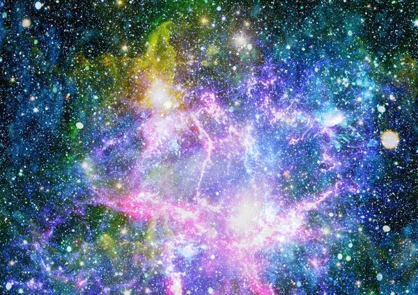 Όμορφη Νεφέλωμα Αστέρια Και Γαλαξίες Στοιχεία Αυτής Της Εικόνας Επιπλωμένα — Φωτογραφία Αρχείου