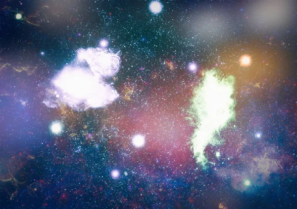 Güzel Bulutsu Yıldızlar Galaksiler Nasa Tarafından Döşenmiş Görüntü Unsurları — Stok fotoğraf