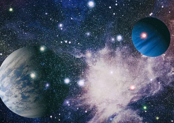 Простір Багато Світлових Років Від Землі Елементи Цього Зображенні Мебльовані — стокове фото
