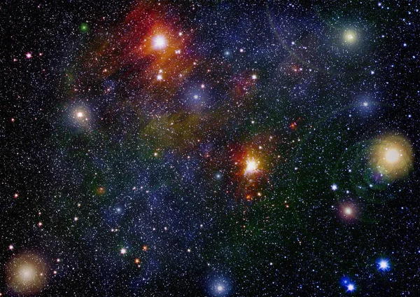 Belle Nébuleuse Étoiles Galaxies Éléments Cette Image Fournis Par Nasa — Photo