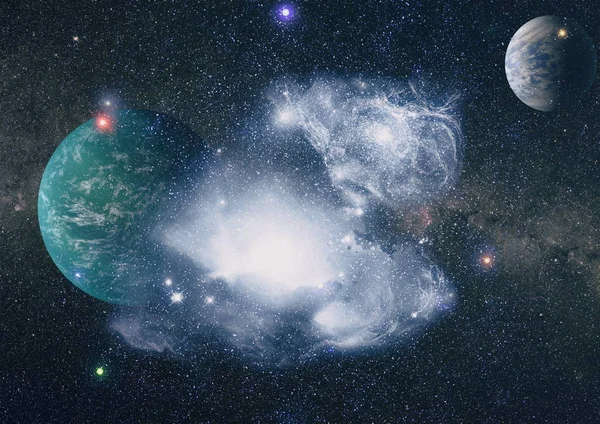 Простір Багато Світлових Років Від Землі Елементи Цього Зображенні Мебльовані — стокове фото