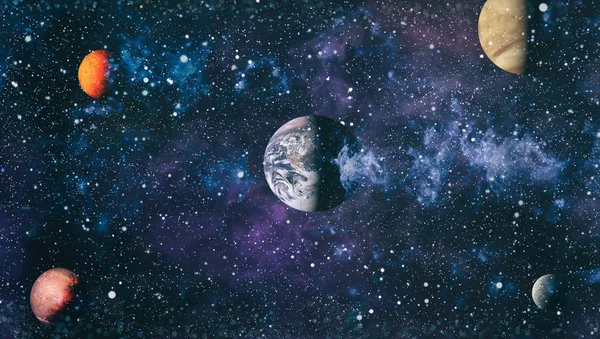Espacio Muchos Años Luz Lejos Tierra Elementos Esta Imagen Proporcionados — Foto de Stock