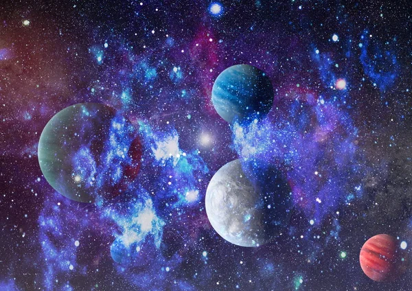 Espacio Muchos Años Luz Lejos Tierra Elementos Esta Imagen Proporcionados — Foto de Stock