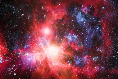 birçok ışık yılı uzakta dünya derin uzayda yıldız alanı. Bu görüntü nasa tarafından döşenmiş unsurları