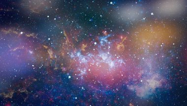 birçok ışık yılı uzakta dünya derin uzayda yıldız alanı. Bu görüntü nasa tarafından döşenmiş unsurları