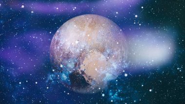 birçok ışık yılı uzakta dünya derin uzayda yıldız alanı. Bu görüntü nasa tarafından döşenmiş unsurları