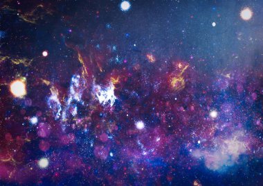 birçok ışık yılı uzakta dünya derin uzayda yıldız alanı. Bu görüntü nasa tarafından döşenmiş unsurları