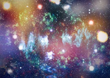 birçok ışık yılı uzakta dünya derin uzayda yıldız alanı. Bu görüntü nasa tarafından döşenmiş unsurları