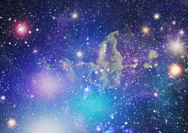 Futuristic Abstract Space Background Night Sky Stars Nebula Elements Image — Stock Photo, Image