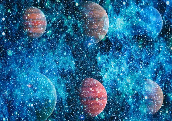 Esplosione Fuoco Nello Spazio Illustrazione Astratta Dell Universo Elementi Questa — Foto Stock