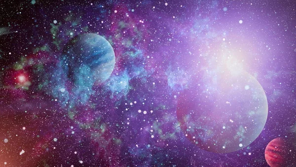 Esplosione Fuoco Nello Spazio Illustrazione Astratta Dell Universo Elementi Questa — Foto Stock