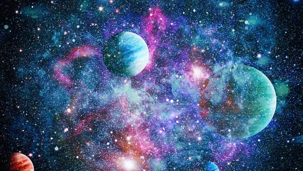 Esplosione Fuoco Nello Spazio Illustrazione Astratta Dell Universo Elementi Questa — Foto Stock