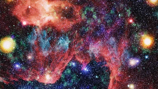 Futurista Abstrato Espaço Fundo Céu Noturno Com Estrelas Nebulosa Elementos — Fotografia de Stock