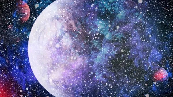 Spațiu Abstract Futurist Cer Noapte Stele Nebuloasă Elemente Ale Acestei — Fotografie, imagine de stoc