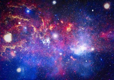 birçok ışık yılı uzakta dünya derin uzayda yıldız alanı. Bu görüntü nasa tarafından döşenmiş unsurları