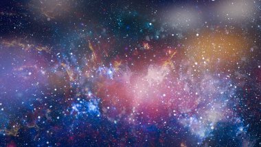 birçok ışık yılı uzakta dünya derin uzayda yıldız alanı. Bu görüntü nasa tarafından döşenmiş unsurları