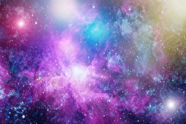 birçok ışık yılı uzakta dünya derin uzayda yıldız alanı. Bu görüntü nasa tarafından döşenmiş unsurları